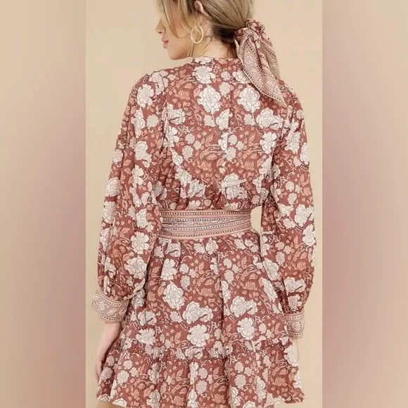 Cleobella Lennox Mini Dress Rhada Block Print Size Small - Picture 8 of 8